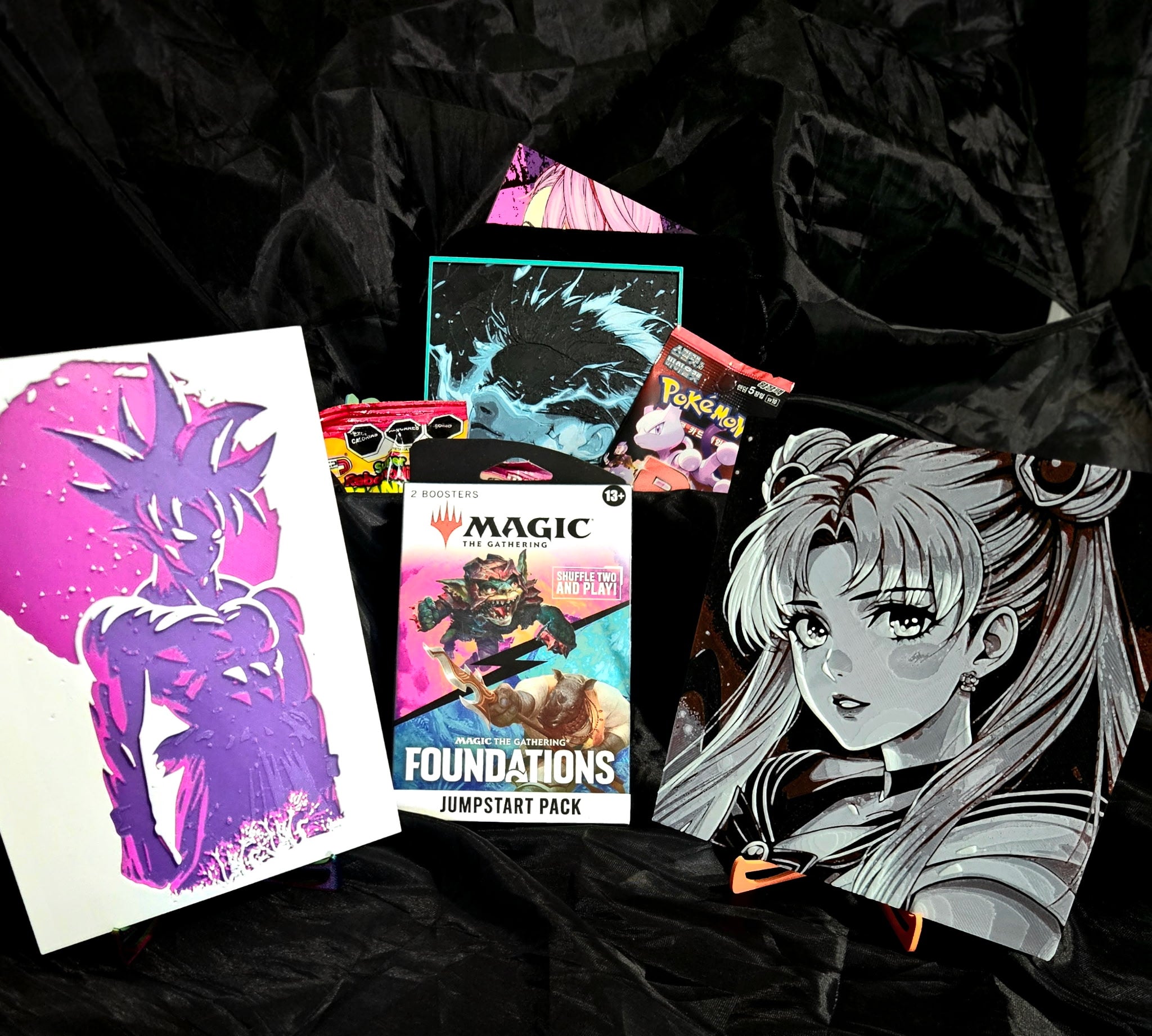 Mystery manga box with starter deck